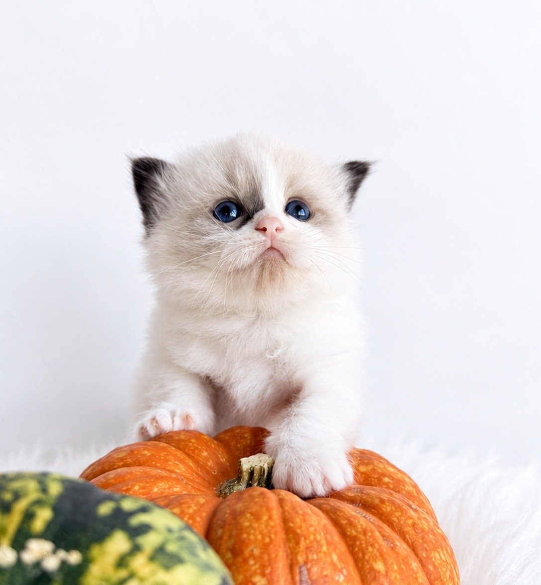 Bella, an available seal bicolor Ragdoll kitten at Lapdolls Cattery